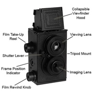 Fotodiox DIY Lomo Camera Twin Lens Reflex TLR Camera Kit terjamin