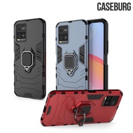 Vivo Y21s / Y21 / Vivo Y33s CASEBURG Hybrid R 磁貼指環扣 座枱支架 四邊全包手機殼 手機套 5527A