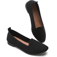 BABUDOG Women's Sparkly Flats Shoes Shiny Mesh Loafers Shoes Soft Memory Foam Flats