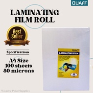 WPS- LAMINATING FILM A4 80 MICRONS