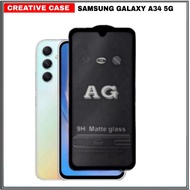TEMPERED GLASS SAMSUNG GALAXY A34 5G ANTI OIL - SAMSUNG A34 5G