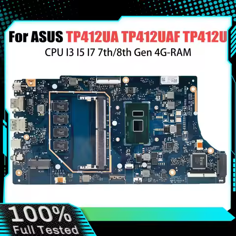TP412UA Mainboard For ASUS Vivobook Flip14 TP412UAF TP412Laptop Motherboard I3-7100U I5-7200U I3-813