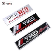 Sieece TRD SPORT Aluminum Logo Car Decorative Rear Emblem Badge Sticker Decal For Toyota Avanza Vios