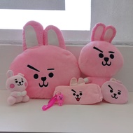 !!️OFFER!!️BTS BT21 KPOP 6 IN 1 SETS CHIMMY COOKY TATA RJ head band keychain coin purse pillow plush