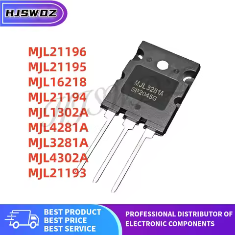 1PCS MJL21196 MJL21195 MJL16218 MJL21194 MJL1302A MJL4281A MJL3281A MJL4302A MJL21193 TO-3PL Brand N