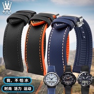 Suitable for casio casio PROTREK Series PRW-60/70Y/50/30 Nylon Rubber Watch Strap Accessories