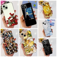 6.1'' For iPhone 15 A3090 Case Transparent Fashion Cute Cool Pattern Soft TPU Casing For iPhone 15 P