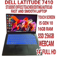 LAPTOP SUPERLAJU TOUCH SCREEN DELL 7410 I5 GEN 10