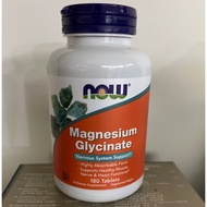 NOW Foods Magnesium Glycinate 100mg – 180 Tablets (Dietary Supplement)