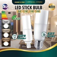 LED Bulb E27 PLC G24 NonSirim 8W 12W 13W 18W Daylight Coolwhite Warmwhite LED Stick Bulb Mentol Lamp