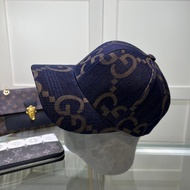 FENDI777 Blue Three-Dimensional FF Pattern Baseball Cap