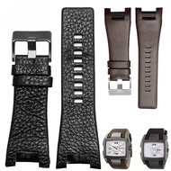 Concave leather watch strap For Diesel DZ1216 DZ1273 DZ4246 DZ4247 DZ287 watchband men's cowhide watch band bracelet