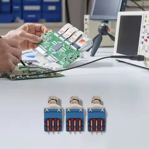 Audio Equipment 3PDT Switch Direct Conversion Switch 9-pin 3PDT Switches Easy Replacement Design Fir