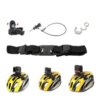Bike Vented Helmet Strap Mount Kits for GoPro Hero 12/11/10/9/8/7/6/5/4 Session/Max,DJI Osmo Action,Insta360 One R X2 Camera Accessories