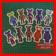 &lt; HKS00105 &gt;   三眼仔 Bearbrick Be@rbrick 100% 400% 1000% figure 潮牌貼紙 Sticker Stickers ( 適用於: 手提電話 IPhone 手提電腦 Notebook MacBook Air Pro 行李喼 行李箱 結他  )