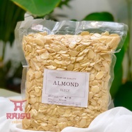 RAW ALMOND SLICE, ALMOND SLICEnatural, SLICED ALMOND NUTS 1Kg RAISU URBAN