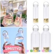 UMISTYDREAMUM9U 1Pcs Sports Cup, with Text Students Simple Plastic Water Cup,  Transparent Large Cap