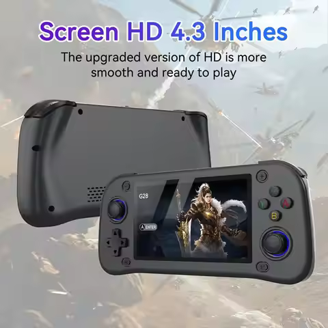 Goodprice G28 Retro Handheld Video Game Console 128G 20000+Game 4.3 Inch Screen Linux Pocket Player