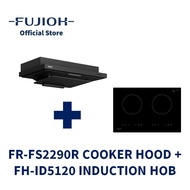 FUJIOH FR-FS2290R Made-in-Japan Cooker Hood (Recycling) and FUJIOH FH-ID5120 Induction Hob with 2 Zones
