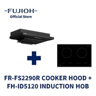 FUJIOH FR-FS2290R Made-in-Japan Cooker Hood (Recycling) and FUJIOH FH-ID5120 Induction Hob with 2 Zo