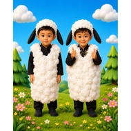 Sheep costume ORIGINALYANG + FREE sheep HAT shaun the sheep costume/ stage costume carnival costume