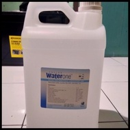 Onemed Water One 5 Liter Waterone Aquades Aquabidest Aquademin 5L