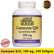 Natural Factors Coenzyme Q10 100 mg 240 Softgels - [EXP 09/2028]