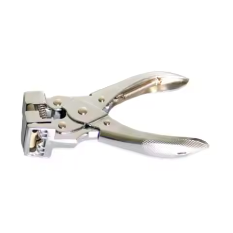 T Shape Hole Punch, Hand Press Professional Slot Punch, ID Cutter Paper Tag Tool Plier for Badges, N