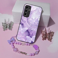 HP GANTUNGAN Glass Softcase + Hanging Strap Latest Samsung A17hp Phone Case Camera Protector Protect