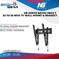 TV WALL MOUNT BRACKET / NB NORTH BAYOU NBC2-T 32 TO 55 INCH TV WALL MOUNT &amp; BRAKECT / SPCC STEEL MATERIAL / 1 YR