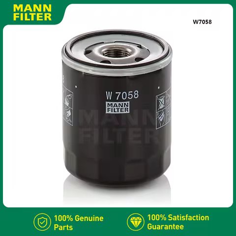 MANNFILTER W7058/W7058M Oil Filter For PEUGEOT 206 2007 2008 407 CITROEN C3 1.4L C4 C5 C6 Xsara Pica