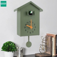MULNQF Cuckoo Clock with Chimer Minimalist Cuckoo Sound Clock with Pendulum Delicate Cuckoo Clock Bird House Battery Powered Cuckoo Sound Clock