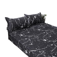 Heureux hot sell cadar fitted bedsheet single queen king size cotton fabric marblizing pattern