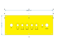 Mặt control loa inox cho Wuzhi TB21 ZK 502T 1002T 152T 302T LT22 khắc laser siêu bền