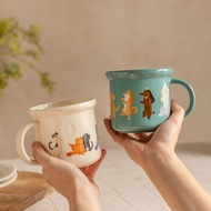 Taiwan Starbucks 2024 Cute Pet Hairy Kid Cute Mug Desktop Cup Anti-overturning Dog Cat Food Bowl