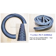 14"x1.75 , 14x1.75 VEERubber , VEROLI Tayar luar , tire bicycle dan tuib basikal sesuai untuk basika