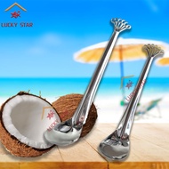 Coconut Melon Thick Stainless Steel Buko Spoon Pangkayod Ng Buko Stainless LUCKY STAR