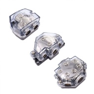 1 In 2 / 3 / 5 Ways Car Fuse Holder 12-48V Out Way Power Distribution Block 0/2 Gauge 4/8 Gauge Out 