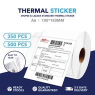 GOPACK A6 Thermal Sticker Roll | Airway Bill | Barcode Shipping Label | Kurier Sticker 100*150mm