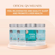[Jumbo Pack] QN Wellness - Omega Tree & Vision Care - 100% Plant Based - 60 Tablets x 4 Boxes