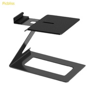 Picbliss Desktop Speaker Stand Metal Bookshelf Speaker Stand 6° Incline with Vibration Absorption Pa