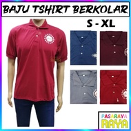 BAJU TSHIRT BERKOLAR AMIGO DEWASA MEN TSHIRT WITH COLLAR SOFT COTTON MATERIAL SIZE S M L XL T-SHIRT 