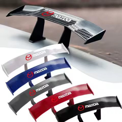for Mazda 2 3 4 5 6 7 8 ATENZA Axela 5 6 323 626 RX8 CX6 CX5 Carbon Fiber Car Mini Rear Spoiler Mini