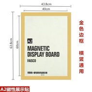 Magnetic Wall Poster Advert Display Board PVC Magnet Artwork Frame Document Holder A3 A4 A5 A2 Size 