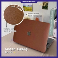 Macbook Case Matte Brown Case Macbook Air M1 Pro M1 M2 M3 M4 13 14 Inch Retina Premium Full Body