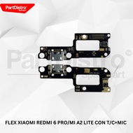 CHARGE BOARD CHARGE/ BOARD FLEX XIAOMI REDMI 6 PRO/MI A2 LITE CON T/C+MIC