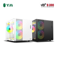 YGT V300 Mini Gaming Case MICRO-ATX/ITX Black White case