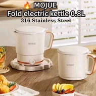 NEW Mojue Portable Folding Kettle DR-03 Travel Electric Kettle 800ml Business Trip 316 Stainless Ste