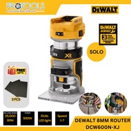 DEWALT DCW600N-XJ 18V XR BRUSHLESS 8MM COMPACT ROUTER SOLO/WITH 2.0AH BATTERY & CHARGER DCB1102
