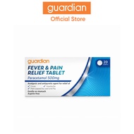 Guardian Fever & Pain Relief Tablet Paracetamol 500mg, 20 tablets